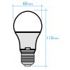 Bombilla estándar LED E-27P 10W 